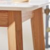 Bartisch weiß natur MDF B/H/T: ca. 60x110x60 cm – Bild 2