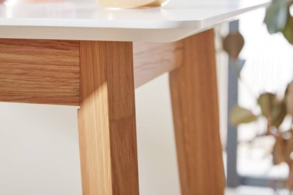 Bartisch weiß natur MDF B/H/T: ca. 60x110x60 cm – Bild 2
