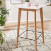 Bartisch weiß natur MDF B/H/T: ca. 60x110x60 cm – Bild 3