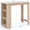 Bartisch Eiche Sonoma Nachbildung Holzwerkstoff B/H/T: ca. 120x107,5x60 cm – Bild 2