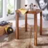 Bartisch natur Echtholz B/H/T: ca. 80x110x80 cm – Bild 5