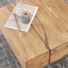 Beistelltisch natur Akazie B/H/T: ca. 44x30x44 cm – Bild 3