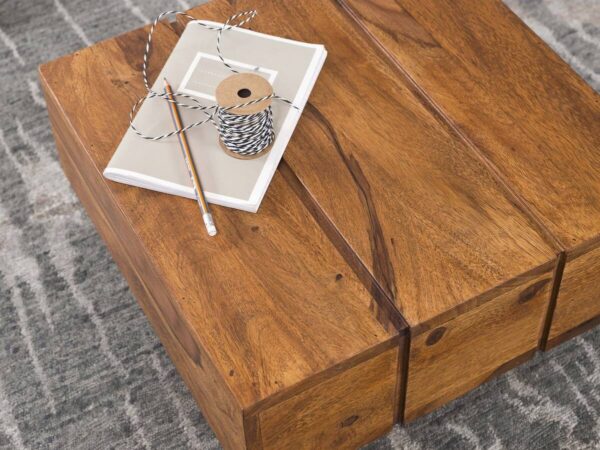 Beistelltisch natur Echtholz B/H/T: ca. 44x30x44 cm – Bild 2