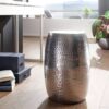 Beistelltisch silber Aluminium B/H/T: ca. 30x49,5x30 cm – Bild 3