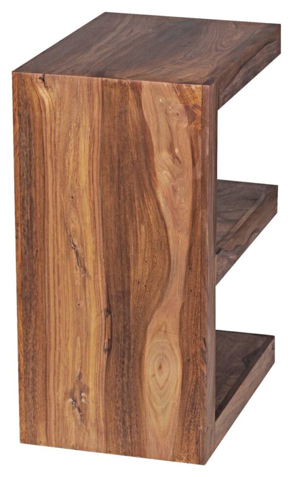 Beistelltisch natur Echtholz B/H/T: ca. 45x60x30 cm – Bild 3