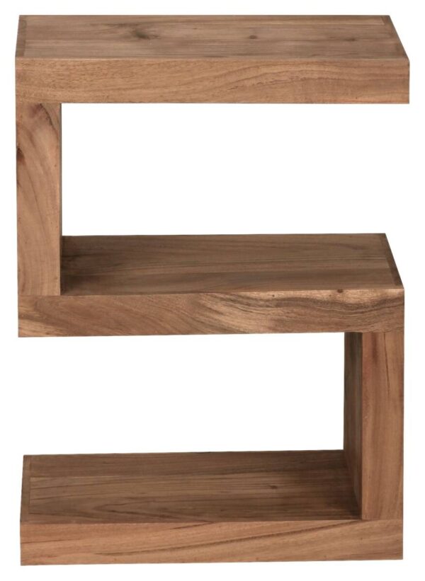 Beistelltisch natur Akazie B/H/T: ca. 44x60x30 cm – Bild 2