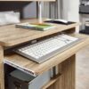 Computertisch Eiche Sonoma Nachbildung B/H/T: ca. 94x90,5x48,5 cm – Bild 2