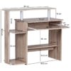 Computertisch Eiche Sonoma Nachbildung B/H/T: ca. 94x90,5x48,5 cm – Bild 3