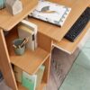 Computertisch buche Nachbildung B/H/T: ca. 94x90,5x48,5 cm – Bild 3