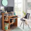 Computertisch buche Nachbildung B/H/T: ca. 94x90,5x48,5 cm – Bild 5