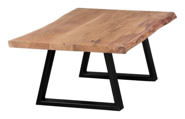Couchtisch natur schwarz B/H/T: ca. 115x40x61 cm – Bild 2