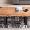 Couchtisch natur schwarz B/H/T: ca. 115x40x61 cm – Bild 3