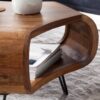 Couchtisch natur schwarz B/H/T: ca. 55x38x55 cm – Bild 3