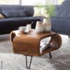 Couchtisch natur schwarz B/H/T: ca. 55x38x55 cm – Bild 5