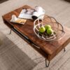 Couchtisch natur schwarz pulverbeschichtet B/H/T: ca. 100x40x50 cm – Bild 4