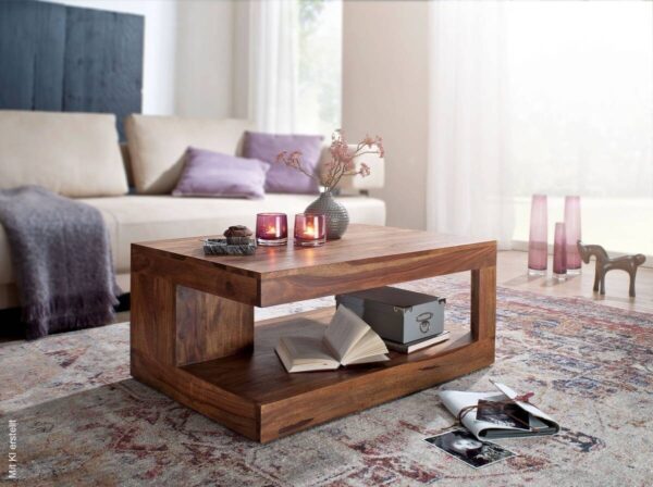 Couchtisch natur B/H/T: ca. 90x40x60 cm – Bild 3