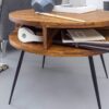 Couchtisch natur schwarz pulverbeschichtet – Bild 4