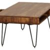 Couchtisch natur schwarz B/H/T: ca. 110x40x60 cm Couchtisch natur schwarz B/H/T: ca. 110x40x60 cm – Bild 2