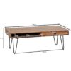 Couchtisch natur schwarz B/H/T: ca. 110x40x60 cm Couchtisch natur schwarz B/H/T: ca. 110x40x60 cm – Bild 5