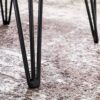 Couchtisch natur schwarz lackiert B/H/T: ca. 56x38x51 cm Couchtisch natur schwarz lackiert B/H/T: ca. 56x38x51 cm – Bild 2