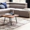 Couchtisch natur schwarz lackiert B/H/T: ca. 56x38x51 cm Couchtisch natur schwarz lackiert B/H/T: ca. 56x38x51 cm – Bild 4
