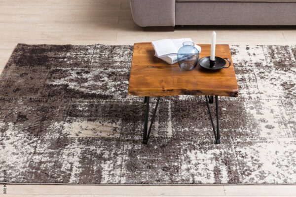 Couchtisch natur schwarz lackiert B/H/T: ca. 56x38x51 cm Couchtisch natur schwarz lackiert B/H/T: ca. 56x38x51 cm – Bild 5