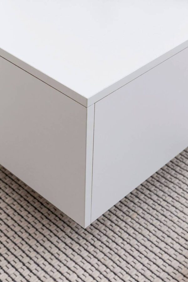 Couchtisch weiß B/H/T: ca. 60x35,5x60 cm – Bild 5