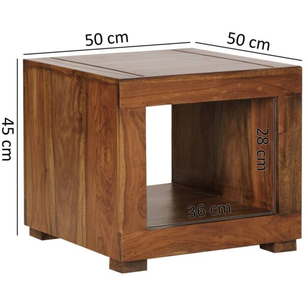 Couchtisch natur B/H/T: ca. 50x45x50 cm Couchtisch natur B/H/T: ca. 50x45x50 cm – Bild 3