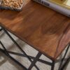 Couchtisch natur lackiert schwarz lackiert B/H/T: ca. 60x35x60 cm Couchtisch natur lackiert schwarz lackiert B/H/T: ca. 60x35x60 cm – Bild 5