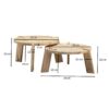 Couchtisch 2er-Set. natur – Bild 2