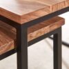 Couchtisch 2er-Set. natur schwarz pulverbeschichtet Couchtisch 2er-Set. natur schwarz pulverbeschichtet – Bild 5