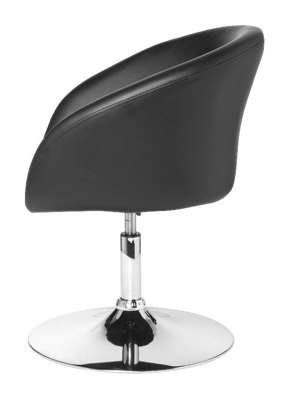 Drehstuhl schwarz Kunstleder Metall Drehstuhl schwarz Kunstleder Metall – Bild 3
