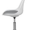 Drehstuhl weiß grau Chrom Kunststoff Stoff Metall Drehstuhl weiß grau Chrom Kunststoff Stoff Metall – Bild 2