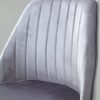 Drehstuhl grau gold Stoff Eisen – Bild 3