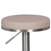 Barhocker beige Kunstleder B/H/T: ca. 38x82x38 cm – Bild 2
