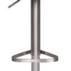 Barhocker schwarz Edelstahl Kunstleder Edelstahl – Bild 2