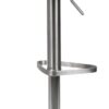 Barhocker dunkelbraun Edelstahl Kunstleder Edelstahl Barhocker dunkelbraun Edelstahl Kunstleder Edelstahl – Bild 2
