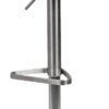 Barhocker dunkelbraun Edelstahl Kunstleder Edelstahl Barhocker dunkelbraun Edelstahl Kunstleder Edelstahl – Bild 5