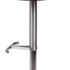 Barhocker braun Edelstahl Kunstleder Edelstahl B/H/T: ca. 43x90x43 cm – Bild 3