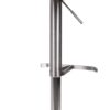 Barhocker braun Edelstahl Kunstleder Edelstahl B/H/T: ca. 43x90x43 cm – Bild 5
