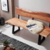 Eckbank natur schwarz B/H/T: ca. 160x85,5x60 cm Eckbank natur schwarz B/H/T: ca. 160x85,5x60 cm – Bild 3