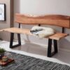 Eckbank natur schwarz B/H/T: ca. 160x85,5x60 cm Eckbank natur schwarz B/H/T: ca. 160x85,5x60 cm – Bild 4