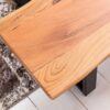 Sitzbank natur schwarz B/H/T: ca. 160x45x40 cm – Bild 4