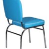 Stuhl blau weiß Kunstleder Kunstleder B/H/T: ca. 47x90x45 cm – Bild 3