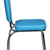 Stuhl blau weiß Kunstleder Kunstleder B/H/T: ca. 47x90x45 cm – Bild 5
