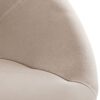 Stuhl beige Samt B/H/T: ca. 57x83x60 cm – Bild 4