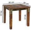 Esstisch natur lackiert B: ca. 80 cm – Bild 2