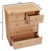 Kommode buche Alu Optik B/H/T: ca. 60x70x35 cm Kommode buche Alu Optik B/H/T: ca. 60x70x35 cm – Bild 2