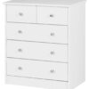 Kommode weiß Alu Optik B/H/T: ca. 60x70x35 cm – Bild 4