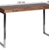 Konsolentisch natur Chrom Echtholz Metall B/H/T: ca. 120x76x45 cm Konsolentisch natur Chrom Echtholz Metall B/H/T: ca. 120x76x45 cm – Bild 3